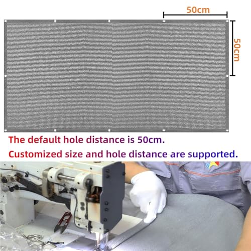 Voile d'ombrage pour terrasse et jardin extérieur rectangle gris clair - 8
