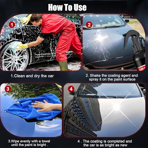 Peachloft Car Spray nano para eliminar rayones 2 piezas miniatura 6