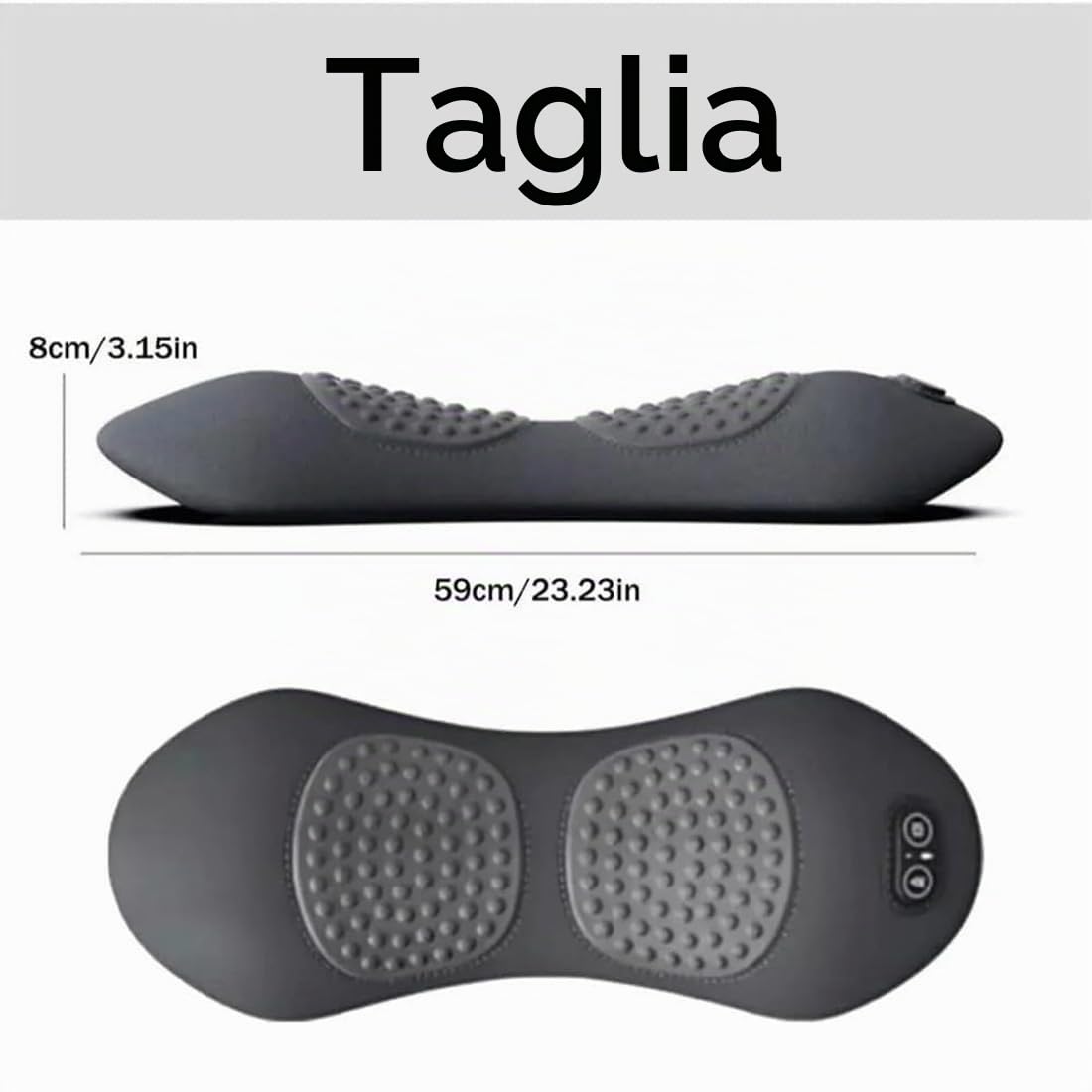 Theraback 3-in-1 Terapia per la Schiena, Sollievo Centrale 3 in 1 Massaggiatore per la Schiena, Stretcher per Schiena a Casa con Trazione, e a Alimentazione per Collo, Spalle e Schiene (Black)
