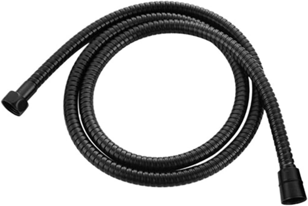 Gkirqvpe Svart Shower Hose, Shower Hose Flexible Stainless Steel Multicolor G1/2 1.5M