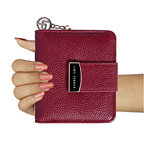 Lino-Perros-Black-Faux-Leather-Womens-Wallet-RED