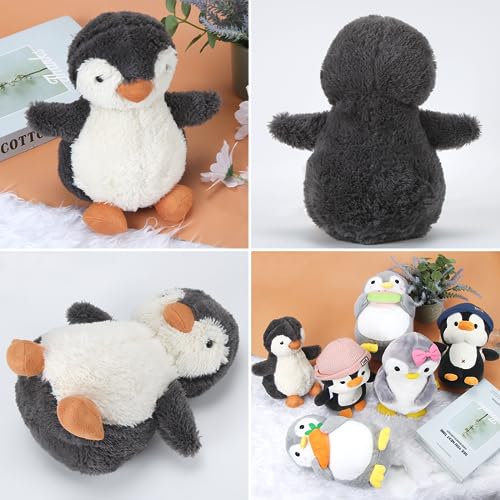 Kuscheltier Pinguin Plüschtier,Plüschtier Pinguin Geschenk, Pudgy Penguins Plush(Grau)