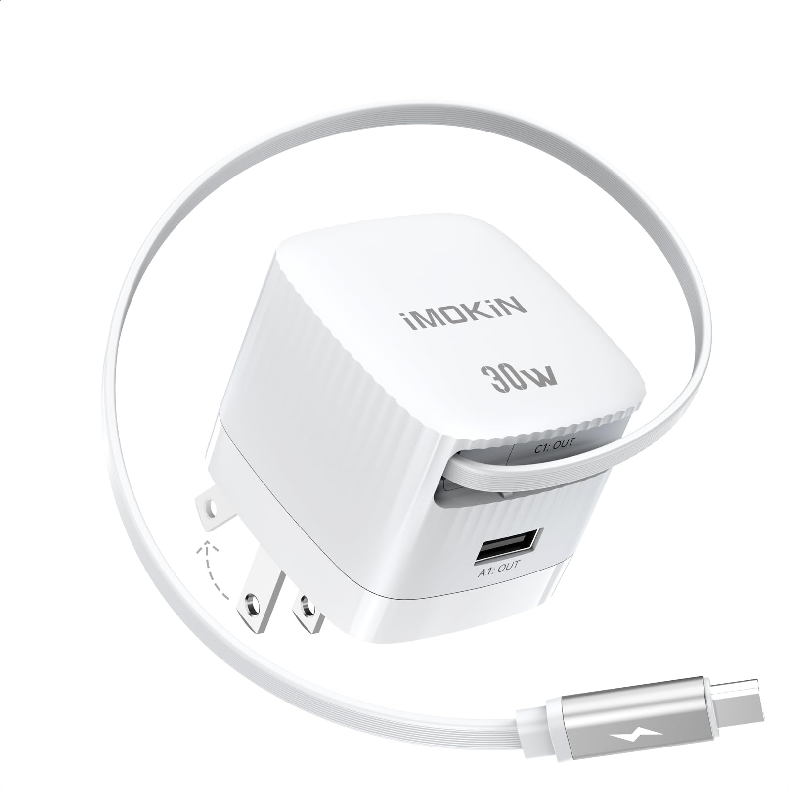 Amazon.com: USB-C Charger Block, 30W Max GaN 2 Port Fast Charging