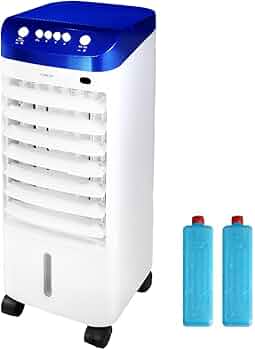 【美品】冷風機　水冷風扇　扇風機　送風機　家電 Amazon | 冷風機 冷風扇 からだにやさしい 自然風 専用保冷剤2個付