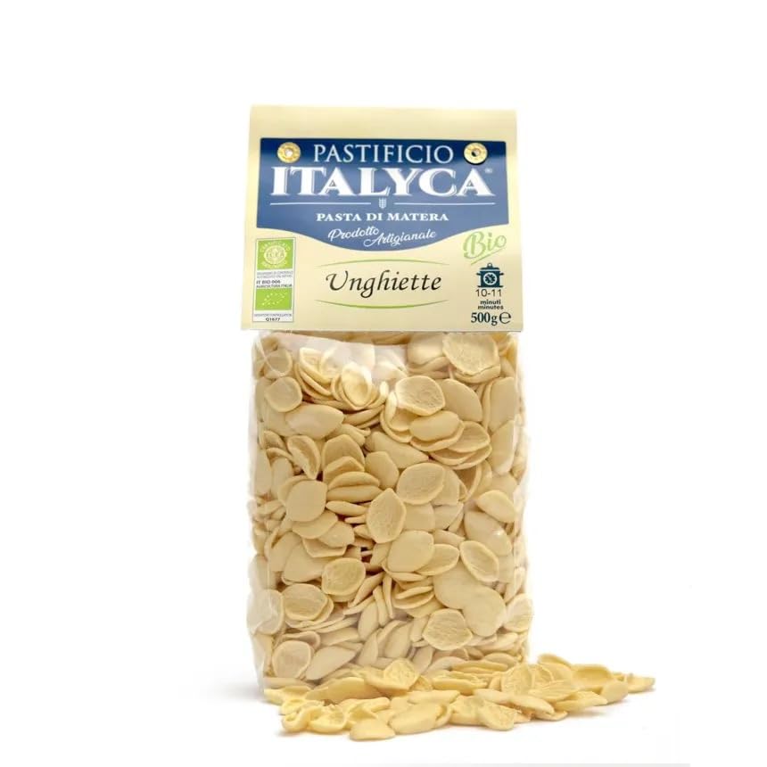 15 x 500 g - Unghiette Bio - Pasta di Grano Duro - Prodotta in Basilicata - Pacco da 500 g - Pastificio Italyca