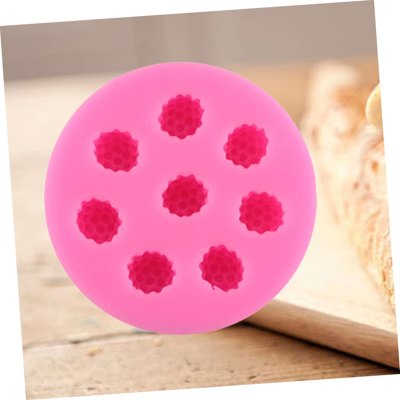IMIKEYA 3pièces Moule Silicone à Compartiments Pour Décoration De Gâteaux Outil De Pâtisserie Pour Chocolat Et Desserts Rose