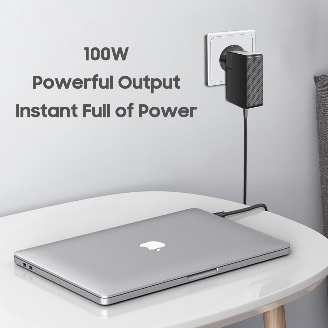 KFD Cargador rápido USB C de 100 W, para Microsoft Surface Laptop7 Pro 10 11 9 Book, MacBook Pro Laptop M3 M4 2023 2024 DJI Drone USB-C Dispositivos PD3.0 PPS AFC Batería de Coche Booster Fuente de
