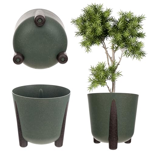 Kadax Maceta Con Inserto Interior, Maceta De Plástico, Maceta Redonda, Maceta Decorativa Para Interior Y Exterior Verde, 30 Cm , K9926 Kadax Maceta Con Inserto Interior, Maceta De Plástico, Maceta Redonda, Maceta Decorativa Para Interior Y Exterior Verde, 30 Cm , K9926