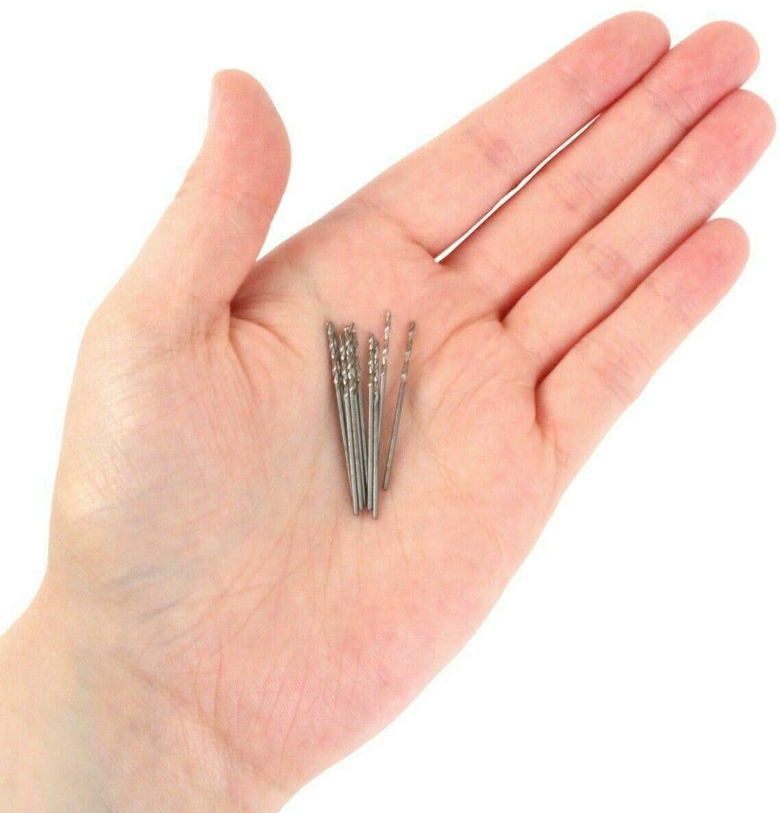 CoCud Lot De 20 Forets Hélicoïdaux Longs, Diamètre De Coupe De 0,5 Mm