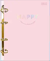 Caderno Argolado Cartonado Colegial Happy 80 Folhas - Tilibra