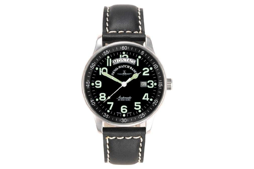 Zeno-Watch Herrenuhr - X-Large Pilot Big Day - P554DD-12-a1
