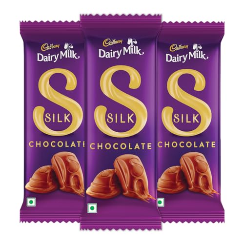 Image of Cadbury Dairy Milk Silk Chocolate Bar, 144 Grams(Pack of 18)