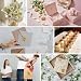 120 Pcs Thank You Stickers, 3.2cm Self-Adhesive Thank You Labels, Kraft Thank You Heart Stickers，Business Packaging Gift Cards