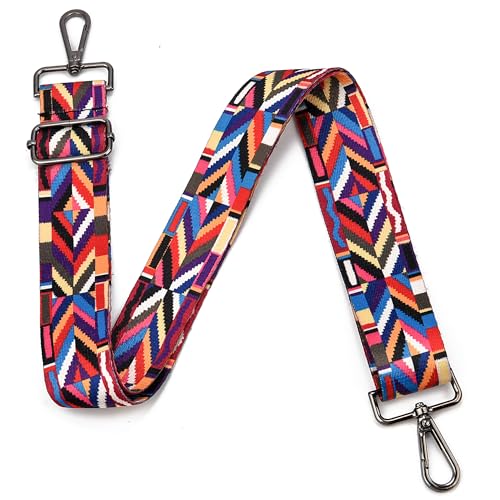 Image of Purse Strap Gold Hardware Replacement Crossbody Bag Strap, Wide Adjustable Shoulder Strap