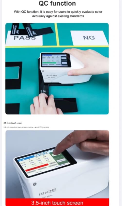 LS176 Spectrophotometers ColorimeterD/8° High Accuracy Whiteness andYellowness Spectral Reflectance Curves