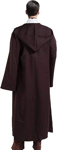 Miniatura 4 de Rongxu - Conjunto completo de túnica con capucha para hombre, conjunto completo de túnica para disfraz de Halloween, talle estadounidense