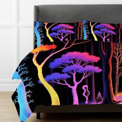 Ensemble de literie 140x200 cm anti-rides à fermeture éclair cachée