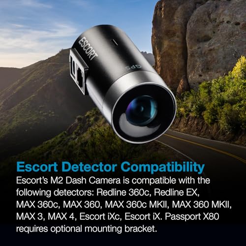 Image of Escort M2 Smart Dash Cam, 1080P Full HD Video Dash Cam, Incident Reports