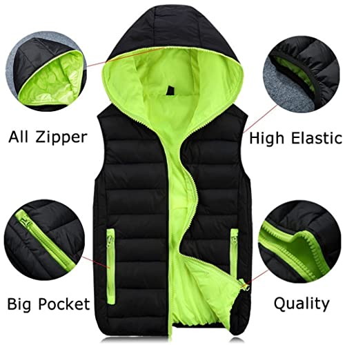 Spring Autumn Sleeveless Jacket Men Warm Hooded Winter Vest Light Plus Size Work Waistcoat3