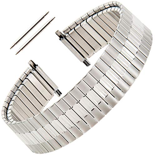 Gilden Gents Expansion 17-22mm Extra-Long Stainless Steel Watch Band 534-SL
