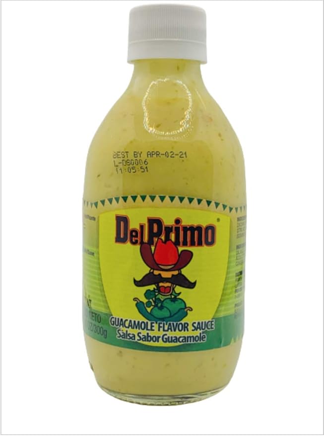 Salsa Del Primo (Bottle with 10.5 oz/300 g) (Guacamole Flavor) Grocery & Gourmet Food