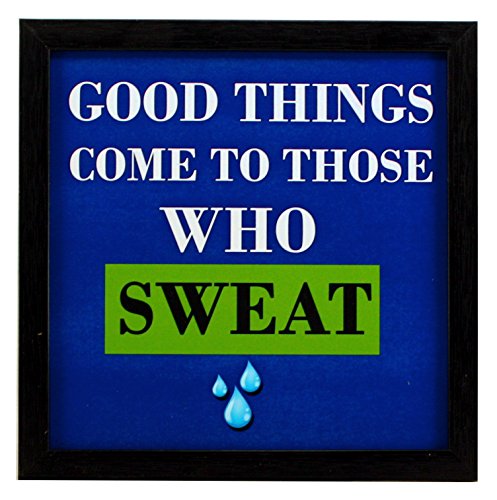 Image of Indianara 3 PIECE SET OF FRAMED WALL GYM ROOMS ART PRINTS 8.7 INCH X 8.7 INCH WITHOUT GLASS