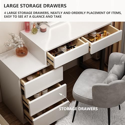 ロウヤ 木製ドレッサー 引き出し付き