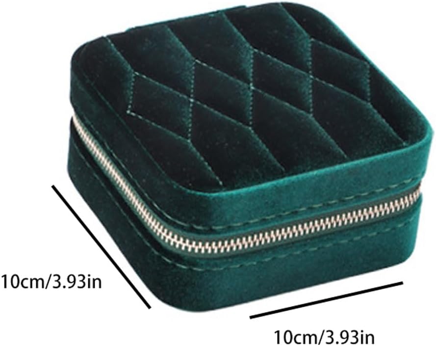 Jewelry Box Organizer Exquisite And Durable Storage Jewelry Box, Ring Necklace Box, Exquisite Portable Zipper Jewelry Bag Jewelry Organizer Small (A)