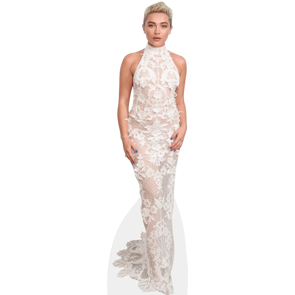 Celebrity Cutouts Mini Size Cutout Florence Pugh (White Dress)