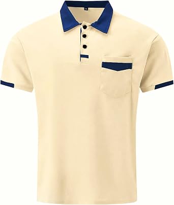 Halfword Polo Shirts Short-Sleeve Men Golf Tee Pocket