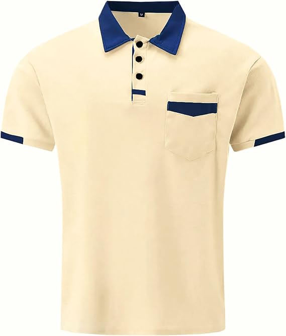 Halfword Polo Shirts Short-Sleeve Men Golf Tee Pocket