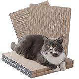 Irrésistible : la combinaison d'un griffoir pour chat et d'une boîte à chat de taille parfaite s'est avérée irrésistible pour presque tous les chats. De nombreuses recherches et tests ont été effectués pour déterminer les bonnes dimensions pour satisfaire même les félins les plus capricieux. 40,5 x 33 cm n'est ni trop grand ni trop petit. Les côtés de 19 cm offrent juste la bonne quantité de couverture pour se cacher et espionner tout en gardant les restes contenus, et les bords festonnés servent d'endroits optimaux pour reposer une tête ou satisfaire les rayures du visage.