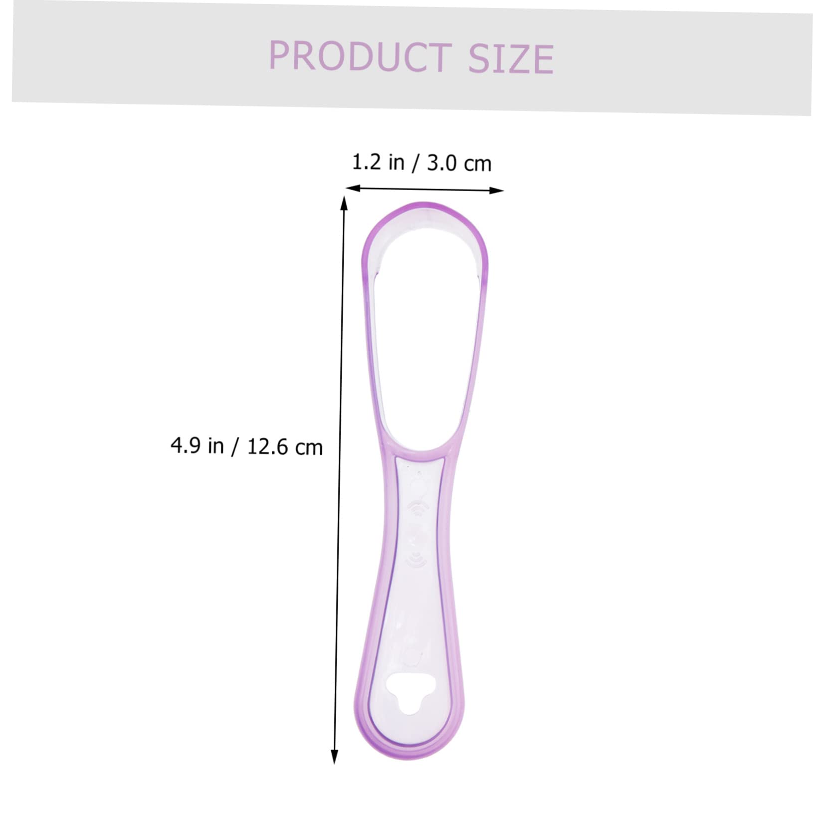 PartyKindom 75pezzi Raschietto Per Lingua Pulizia Orale Design Portatile e Leggero Rimuove Residui e Alito Cattivo Vari Disponibili Trasparente