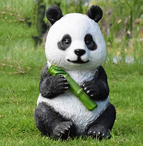 pah-macy Décoration de Jardin Figurine Animaux Résine Statues Modèle Créative Décoration Fée Jardin intérieur Jardin extérieur décoration de la Maison-Panda H Cover