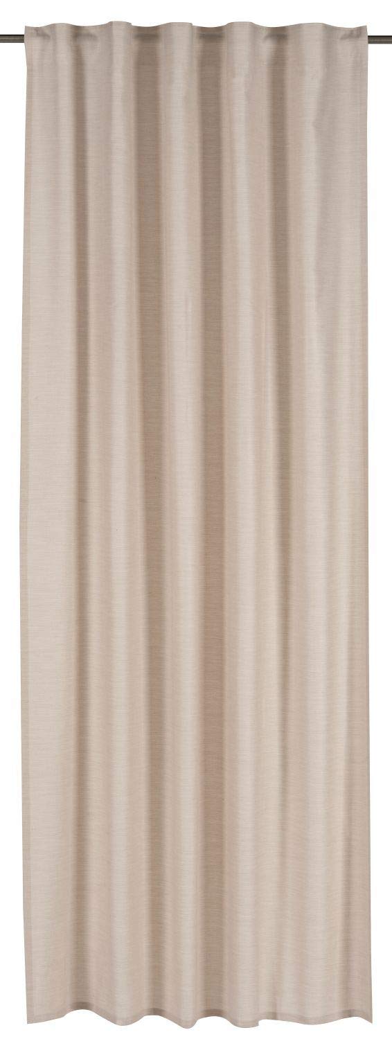 Elbersdrucke Clay 200770 Opaque Curtain with Concealed Tabs, 255 x 140 cm, Curtain for the Living Room Bedroom, Kitchen