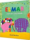 elmar buch großformat  Elmar: Elmar und das Geschenk: Ein lustiges Bilderbuch mit dem bunten Elefanten