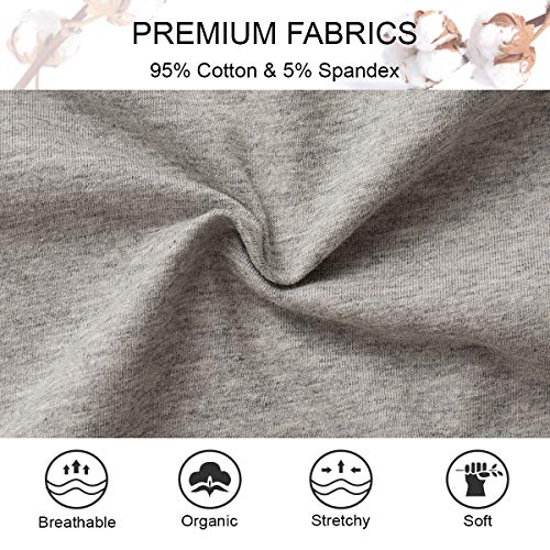 Image of Womens Underwear,Cotton Mid Waist No Muffin Top Full Coverage Brief Ladies Panties Lingerie Undergarments for Women Multipack