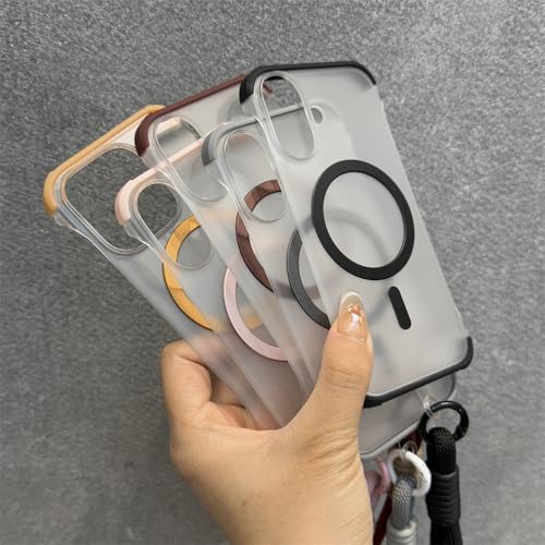 Coque antichoc magnétique pour iPhone 14 et 15 Plus avec cordon et dragonne - 5