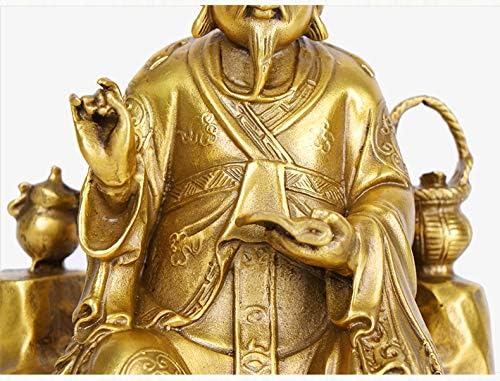 Miniatura 8 de LAOJUNLU Cobre Puro Rey de la Medicina Decoración Sanar a los Enfermos Médicos San Sol Si Miao Bronce