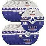 Selead 25 PCS Cutting Discs 125mm Metal and Stainless Grinder Discs 1mm Thin Metal Cutting Discs for Angle Grinder Blue