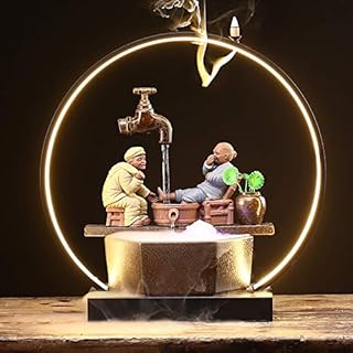 Fontaine Créatif Hanging Pot Humidificateur d'eau Cercle Cercle Feng Shui Lucky Salon Shop Bureau Office Office Opening Opening Fontaine Fontaine d'intérieur (Color : G)