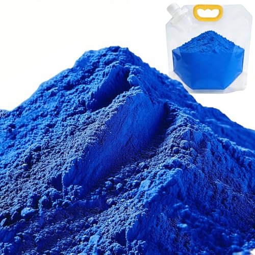 1 lb Blue Iron Oxide Powder - Concrete Pigment & Cement Dye for Grout, Stucco, Mortar, Wood, Epoxy Flooring & DIY Watercolor,Inorganic Colorant