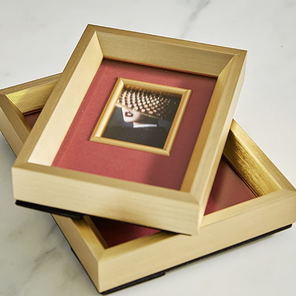 Portaretratos Para Foto Marco De Fotos De Madera Maciza Marco De Fotos Retro Decoración De Escritorio Álbum De Impresión De Fotos Mesa De Fotos Decorativa Decoración De Hogar Oficina(6 inch)