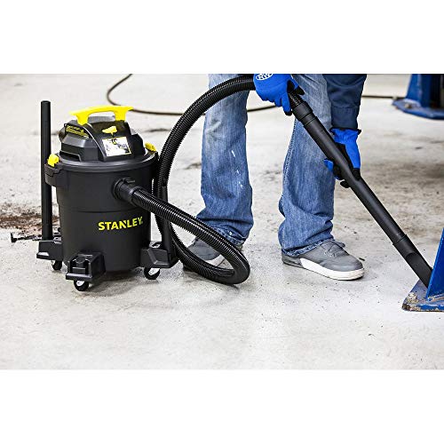 stanley - sl18116p wetdry vacuum 6 gallon 4 horsepower black