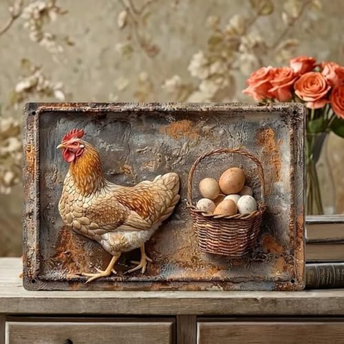 Stile versatile: che si tratti di una cucina di campagna, in una sala da pranzo accogliente o appesa come parte di una parete della galleria, questo cartello in metallo 