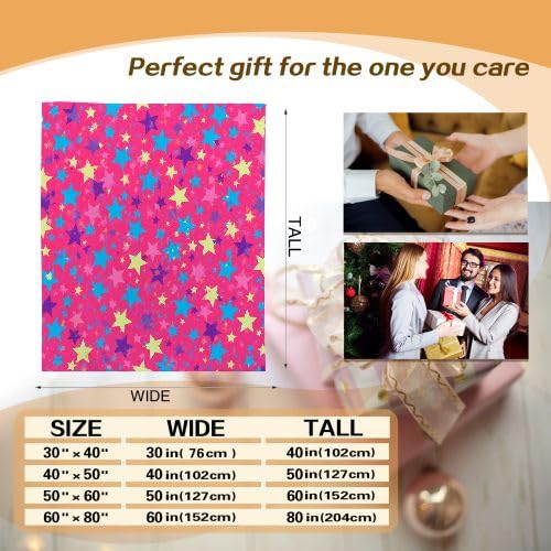 Mantas para Sofas Grandes 220x240 Estampado de Estrellas, Manta Termica Franela Mantilla Felpa para Cama 135/150, Mantitas Polar Suave y Cálida para Perro Mascota Habitacion Dormitorio_7229a
