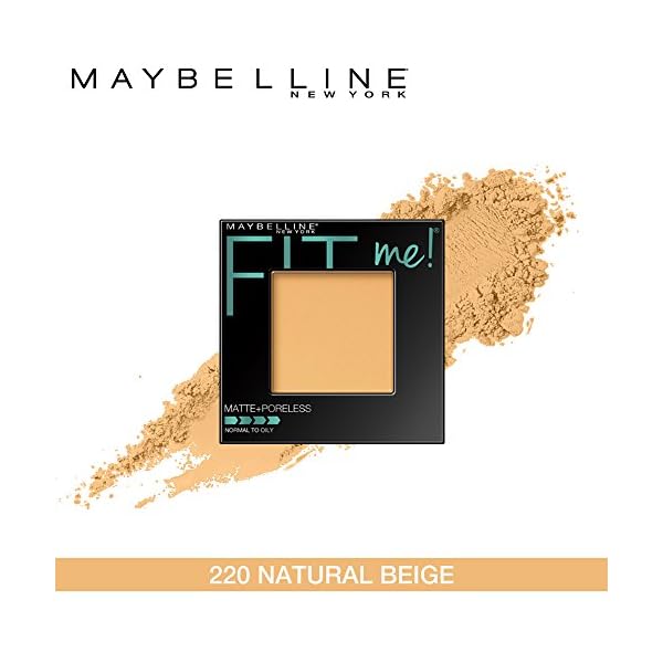 Maybelline-New-York-Fit-Me-Matte-Poreless-Powder-Makeup-Natural-Beige-029-Ounce-Pack-of-1 Maybelline Fit Me Matte + Poreless Pressed Face Powder Makeup & Setting Powder, Natural Beige, 1 Count