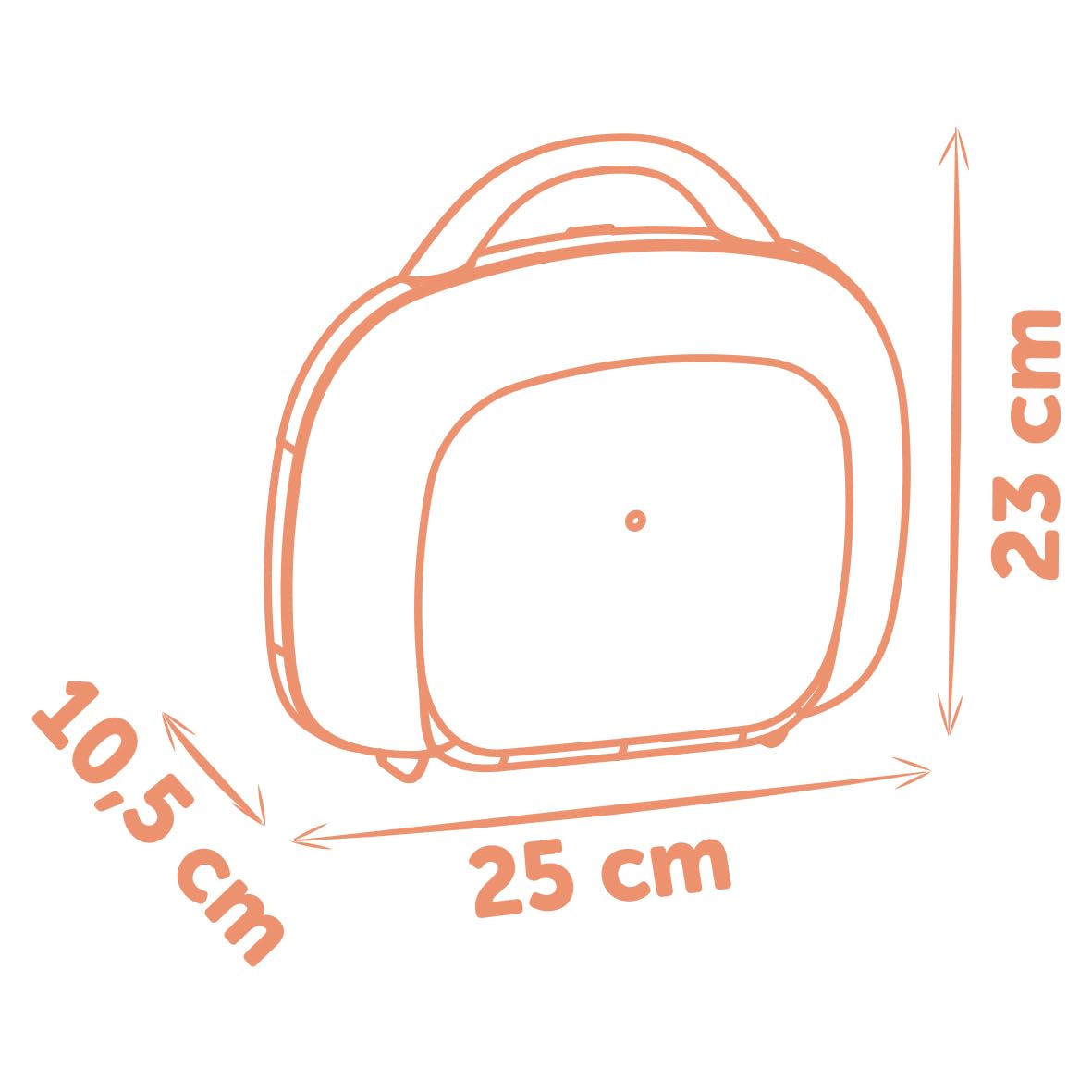 Smoby - Baby Nurse - Vanity - Mini Valise - Prendre Soin de Son Bébé - 13 Accessoires - Assiette, Biberon, Flacon de Crème, Pot de Yaourt Et Autres - A Partir de 3 Ans - Fabrication Française