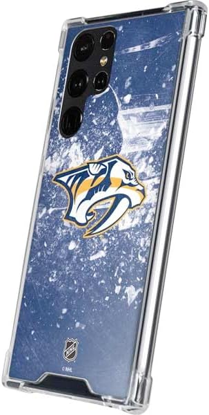 Skinit Clear Phone Case Compatible with Galaxy S24 Ultra - Officially Licensed NHL Nashville Predators Frozen Design