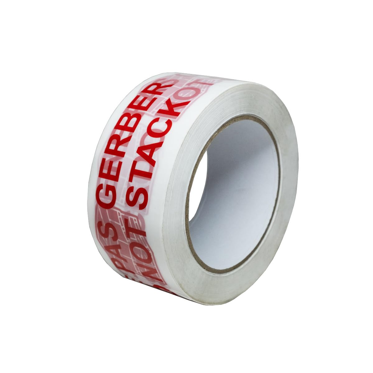 Tecplast Ruban adhésif d'emballage 28µ blanc imprimé NE PAS GERBER en rouge - Adhésif d'expédition 50 mm x 100 m - Carton de 36